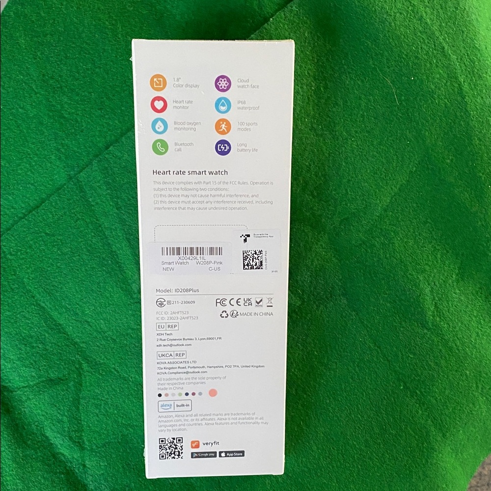 Smart Watch W208P-Pink Manufacturers Sealed NEW - Picture 3 of 5